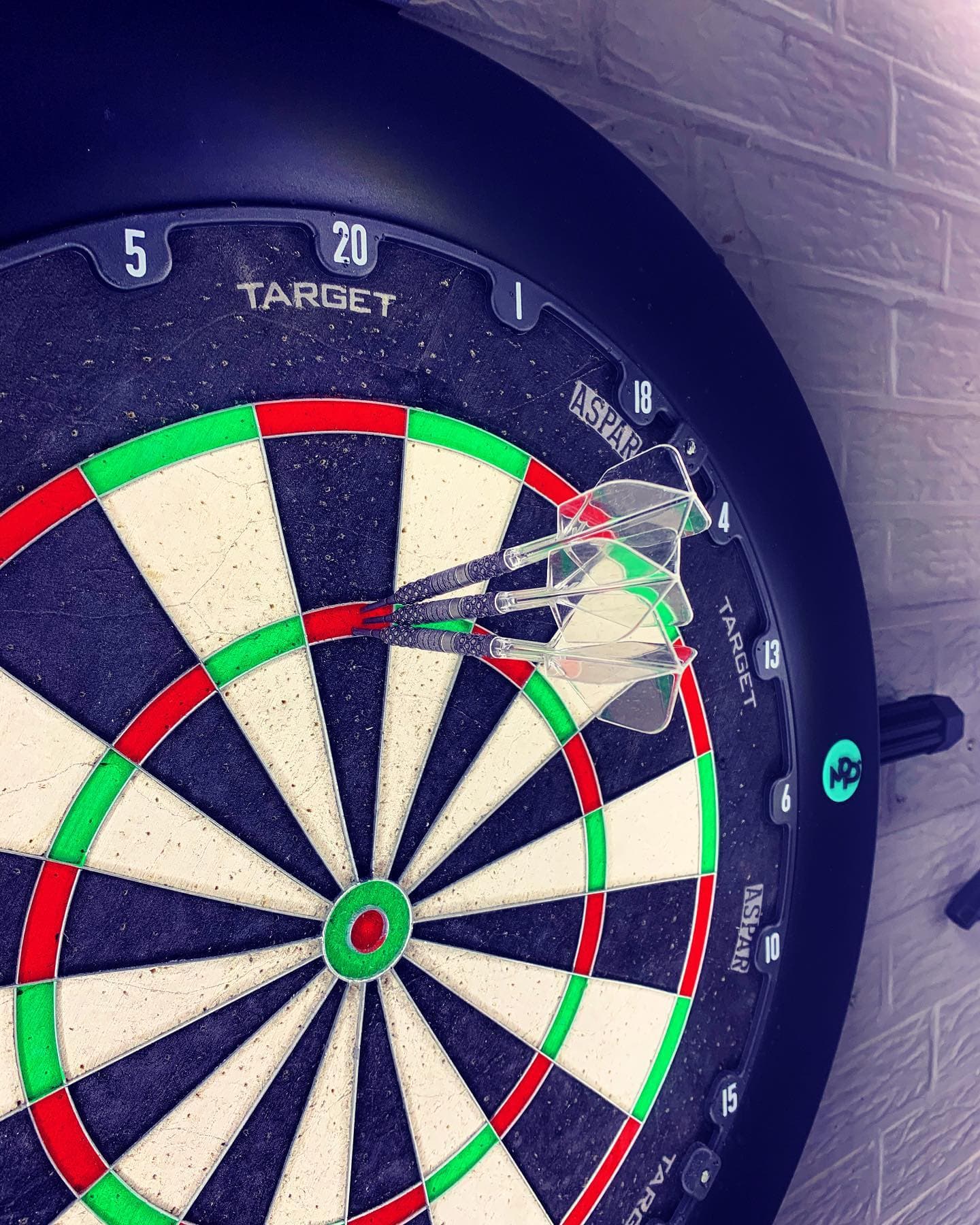 First 180' with the New k-flights and the first one at home. Just startede this summer. 

dartshopper targetdarts